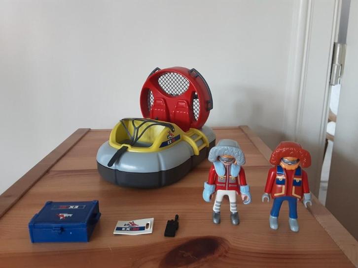 Playmobil dinojagers met hovercraft, Kinderen en Baby's, Speelgoed | Playmobil, Zo goed als nieuw, Complete set, Ophalen of Verzenden