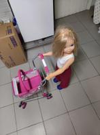 pop met winkelkar, Kinderen en Baby's, Ophalen, Zo goed als nieuw, Babypop