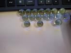 17 glazen bolletjes voor bloemschik of vaas, Ophalen of Verzenden, Zo goed als nieuw, Glas
