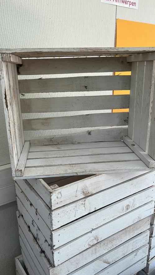 Mooi witte houten (fruit)kisten/bakken, Huis en Inrichting, Woonaccessoires | Kisten, Ophalen
