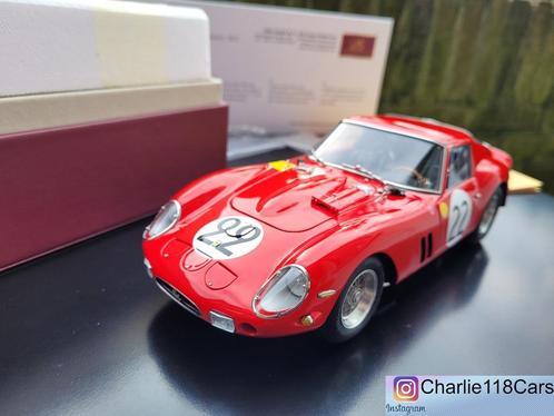 CMC 1/18 Ferrari 250 GTO #22 24h France 1962, Hobby en Vrije tijd, Modelauto's | 1:18, Nieuw, Ophalen of Verzenden