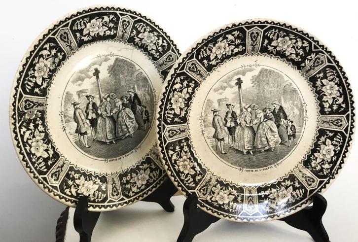 Servies Maestricht Porselein Bord Antiek🤗😍💑🎁, Antiek en Kunst, Antiek | Keramiek en Aardewerk, Ophalen of Verzenden