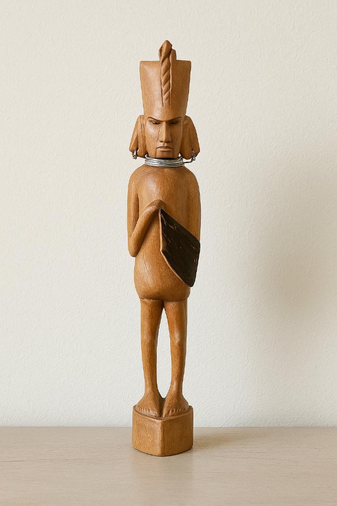 houten figuur uit Kenia authentiek Afrikaans kunstwerk, Antiek en Kunst, Kunst | Beelden en Houtsnijwerken, Ophalen of Verzenden