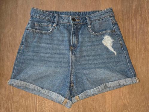 Short / jeansshort maat 158, Kinderen en Baby's, Kinderkleding | Maat 158, Zo goed als nieuw, Meisje, Broek, Ophalen of Verzenden