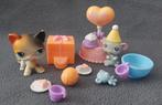 Littlest Pet Shop verjaardag:kat(#106)+jack russel(#105), Ophalen, Gebruikt