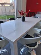 Eettafel en 8 stoelen, Huis en Inrichting, Tafels | Eettafels, Ophalen, Gebruikt, Rechthoekig