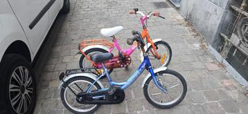 2 velo 16" et 20 " 6 a 11 ans , garcon et filles , , 45 euro beschikbaar voor biedingen