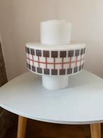 Vintage hanglamp uit het ruimtetijdperk opaline Glazen, Ophalen of Verzenden, Zo goed als nieuw, Glas