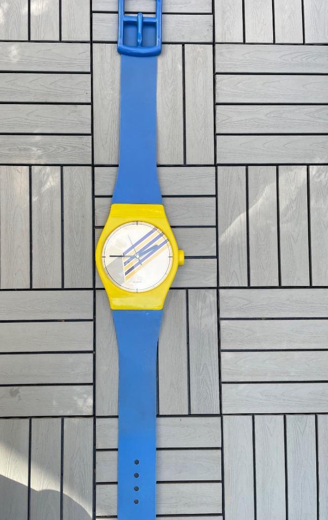 XXL wandklok uit de jaren 80, Huis en Inrichting, Woonaccessoires | Klokken, Gebruikt, Wandklok, Ophalen of Verzenden