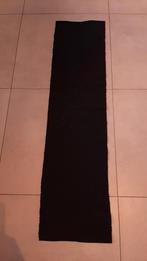D&T Design zwarte geribbelde tafelloper 33135 cm, Ophalen of Verzenden, Zo goed als nieuw