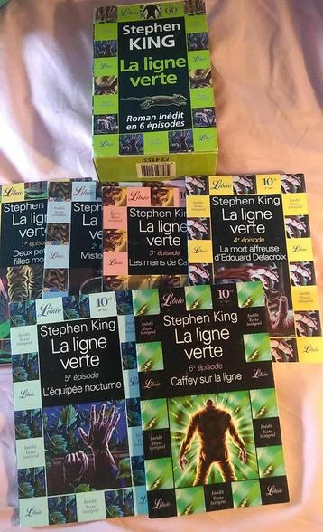 Stephen King La ligne Verte 6 boekjes in het Frans beschikbaar voor biedingen