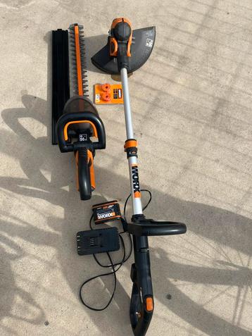 Grastrimmer en haagschaar worx beschikbaar voor biedingen