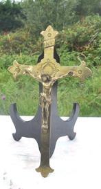 crucifix en laiton 27x15 cm, Enlèvement ou Envoi