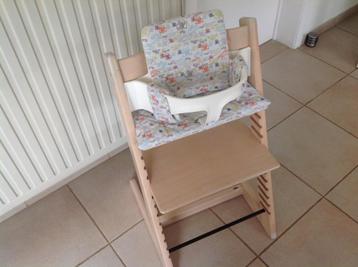 Chaise bébé Stokke avec ensemble bébé et coussins, Enlèvement ou Envoi, Utilisé, Chaise évolutive