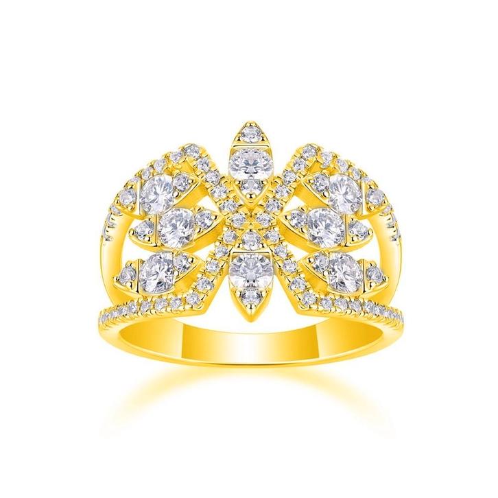 Nieuwe ring, diamanttest positief!, Handtassen en Accessoires, Ringen, Nieuw, Wit, Verzenden