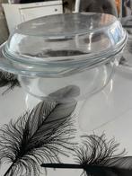 Glazen ovenschaal met deksel, Huis en Inrichting, Keuken | Potten en Pannen, Inductieplaat, Pot, Bus of Blik, Ophalen of Verzenden