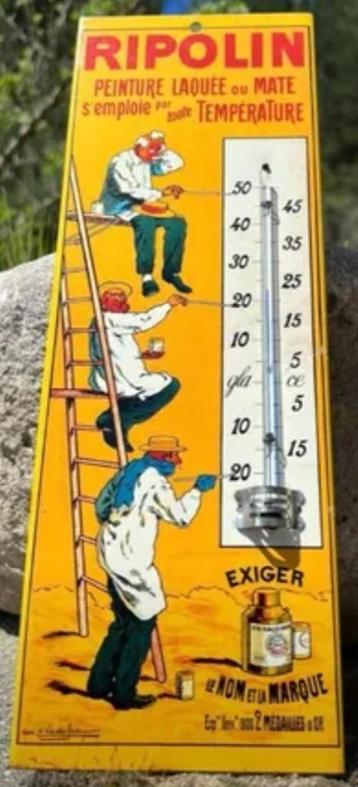 Panneau d'affichage Thermomètre Ripolin, Enlèvement ou Envoi, Panneau publicitaire
