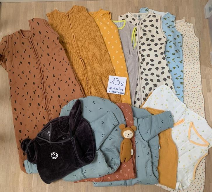 Pakket 13 slaapzakken (0j - peuter) Trixie, Jollein, Hema…, Kinderen en Baby's, Dekens, Slaapzakjes en Inbakerproducten, Gebruikt
