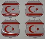 3D Turks Republiek Cyprus gel vlag stickers UV-bestendig, Envoi, Neuf, Autres types