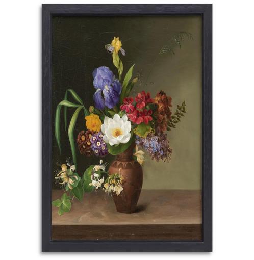 Vase de style grec avec iris, oseille et chèvrefeuille - Ell, Maison & Meubles, Accessoires pour la Maison | Peintures, Dessins & Photos