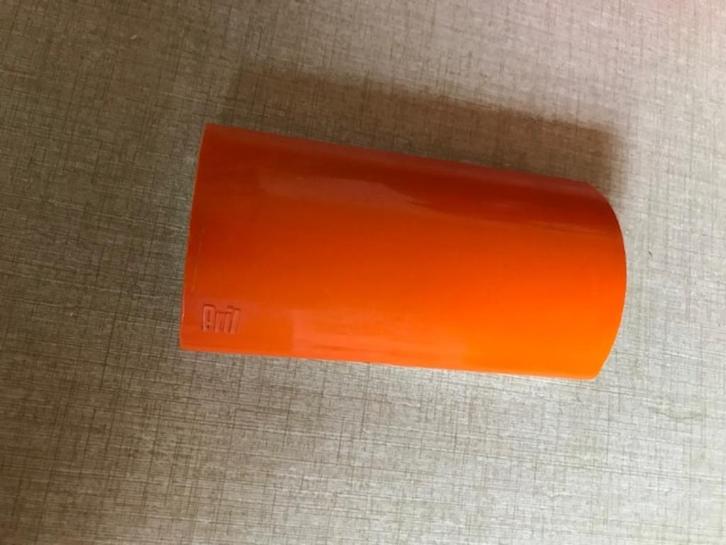 oranje vintage tafelveger/kruimelborstel, Antiek en Kunst, Curiosa en Brocante, Ophalen