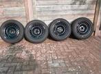 4 M+S kwaliteitsmerk banden
op stalen velgen Maat 185 65 R15, 15 pouces, Pneus et Jantes, 185 mm, Enlèvement