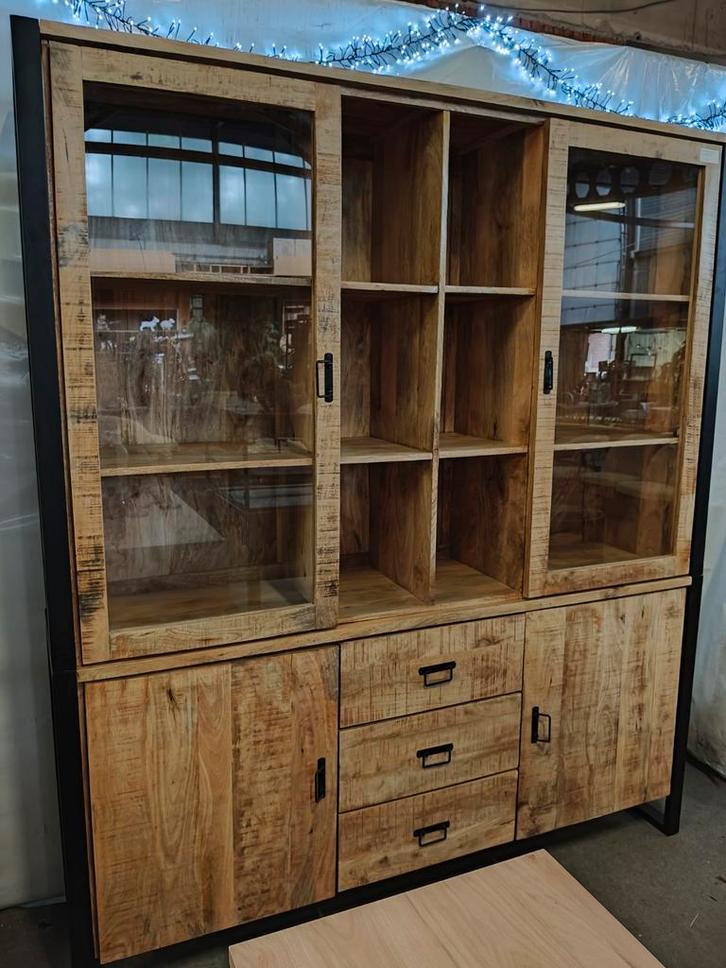 Buffetkast mangohout (outlet), Huis en Inrichting, Woonaccessoires | Overige, Nieuw, Ophalen