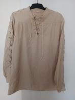 Piraat hemd + ketting + hoofddoek, Kleding | Heren, Ophalen of Verzenden, Zo goed als nieuw, Maat 52/54 (L)