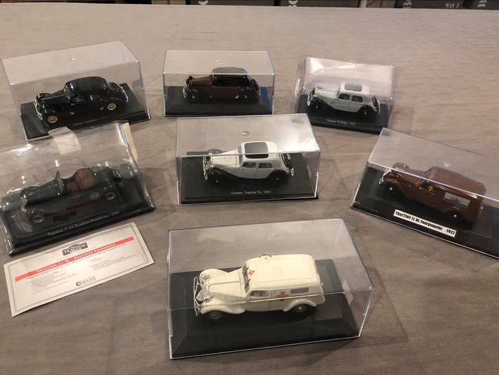 Lot collection Citroën traction éditions atlas 1/43, Hobby en Vrije tijd, Modelauto's | 1:43, Zo goed als nieuw, Ophalen