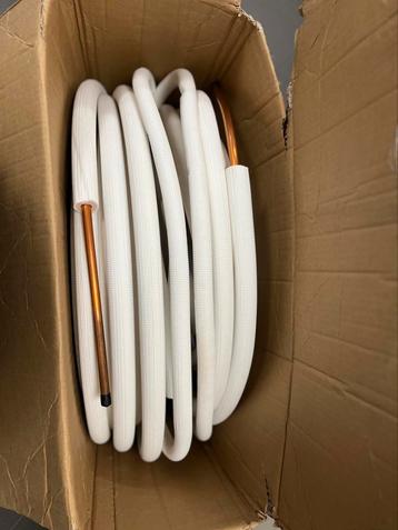 Koperleiding voor airco 1/4-3/8  (2 diameters) - nieuw beschikbaar voor biedingen