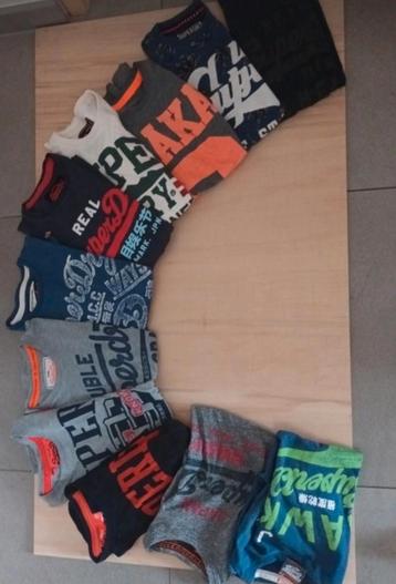 Ensemble de 11 t-shirts Superdry, Enlèvement, Porté