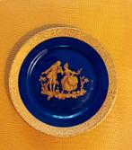 Kobaltblauw en goudmotief Limoges bord, Ophalen