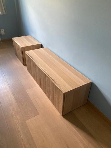 Ikea kasten in bleek hout. Breed 60 resp. 120 cm. 39 cm hoo beschikbaar voor biedingen