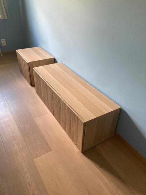 Ikea kasten in bleek hout. Breed 60 resp. 120 cm. 39 cm hoo, Huis en Inrichting, Kasten |Televisiemeubels, Zo goed als nieuw, Minder dan 100 cm