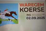 3 ticketten voor Waregem koerse, 2 eetbonnen, 3 drankbonnen, Tickets en Kaartjes