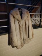 Vintage nertsbont jas – “In de Nerts Adegem”, Kleding | Dames, Ophalen of Verzenden, Zo goed als nieuw, Maat 42/44 (L), Beige