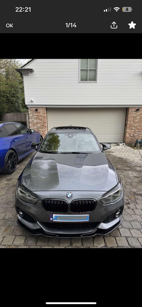 Bmw 120i 2018 f21, Auto's, BMW, Particulier, 1 Reeks, Open dak, Benzine, Euro 6, 3 deurs, Automaat, Zilver of Grijs, Zwart, Onderhoudsboekje