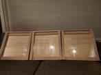 decoratie spiegels (3 stuks - 50 x 50 cm), Huis en Inrichting, Woonaccessoires | Spiegels, Zo goed als nieuw, Ophalen, Vierkant