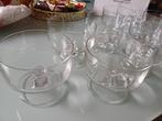 9 glazen coupes voor bv voorgerechtgarnaalcoctail/ijs..., Ophalen of Verzenden, Glas, Effen, Glas of Glazen