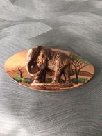 Ovalen plaatje met olifant, Huis en Inrichting, Woonaccessoires | Wanddecoraties, Gebruikt, Ophalen of Verzenden