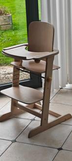 Chaise Haute Bébé Évolutive en Bois à Vendre – 25€, Enlèvement, Utilisé, Chaise évolutive