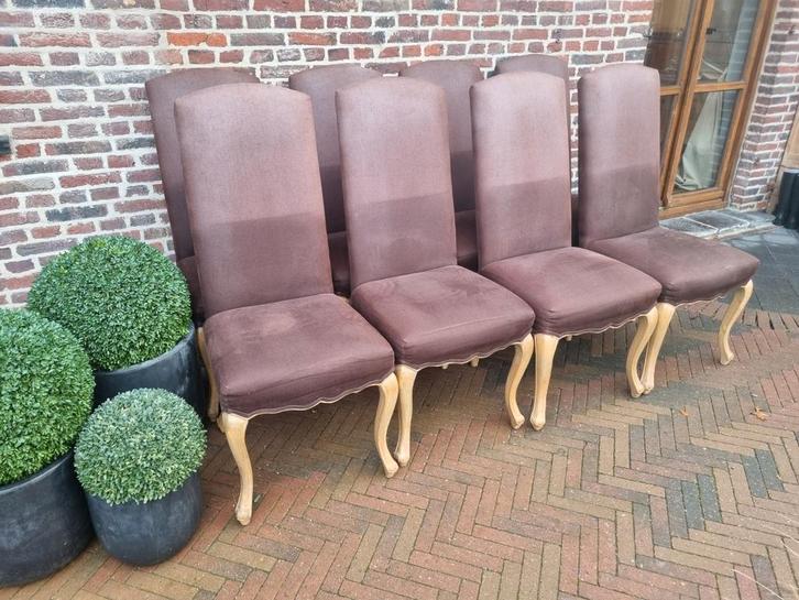 8 eiken landelijke stoelen, Huis en Inrichting, Stoelen, Zo goed als nieuw, Ophalen of Verzenden