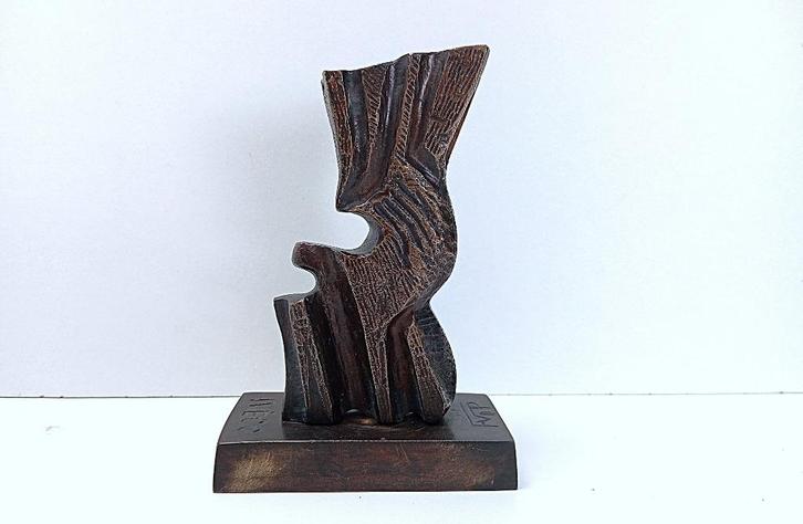 abstract brons beeld FERNAND VANDERPLANCKE, Antiek en Kunst, Antiek | Brons en Koper, Brons, Ophalen of Verzenden