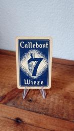Brouwerij oud bier Callebaut 7 speelkaart, Verzamelen, Biermerken, Overige merken, Reclamebord, Plaat of Schild, Gebruikt, Verzenden