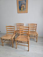 Vintage Fritz hansen stoelen, Ophalen, Gebruikt, Bruin, Vintage design scandinavisch