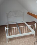 Lit 160x200 Ikea Leirvik cadre, Maison & Meubles, Chambre à coucher | Lits, 160 cm, Deux personnes, Beige, Enlèvement