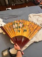 Grote japanse waaier lengte 45 cm met kersenhout, Ophalen, Zo goed als nieuw