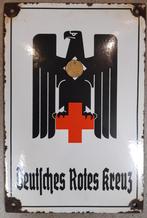 Plaque en émail Deutsche Rotes Kreuz, Ustensile, Enlèvement, Utilisé