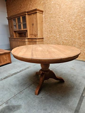 Mooie massief teakhouten ronde tafel 130cm beschikbaar voor biedingen