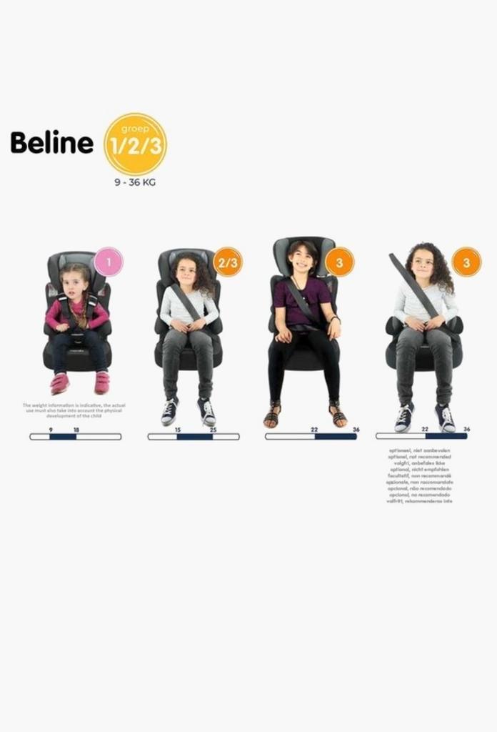 Nania meegroeistoel van 9 tot 36 kg, Kinderen en Baby's, Autostoeltjes, Gebruikt, Afneembare rugleuning, Ophalen